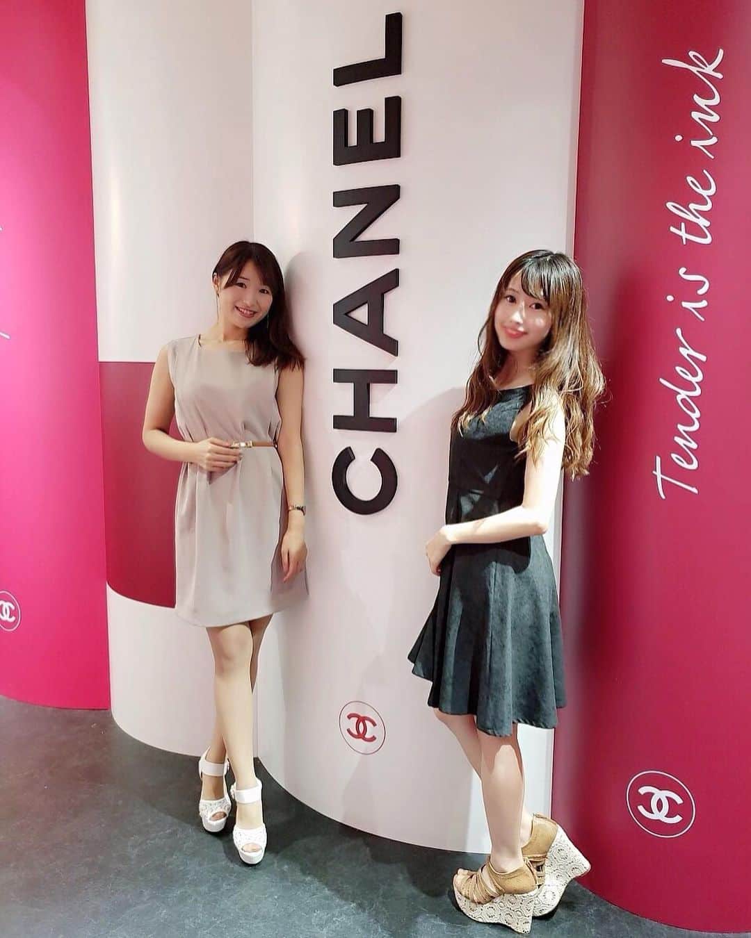 佐藤もも子のインスタグラム：「CHANEL❤️ #CHANEL #chanel #コスメ #メイク #make #表参道」
