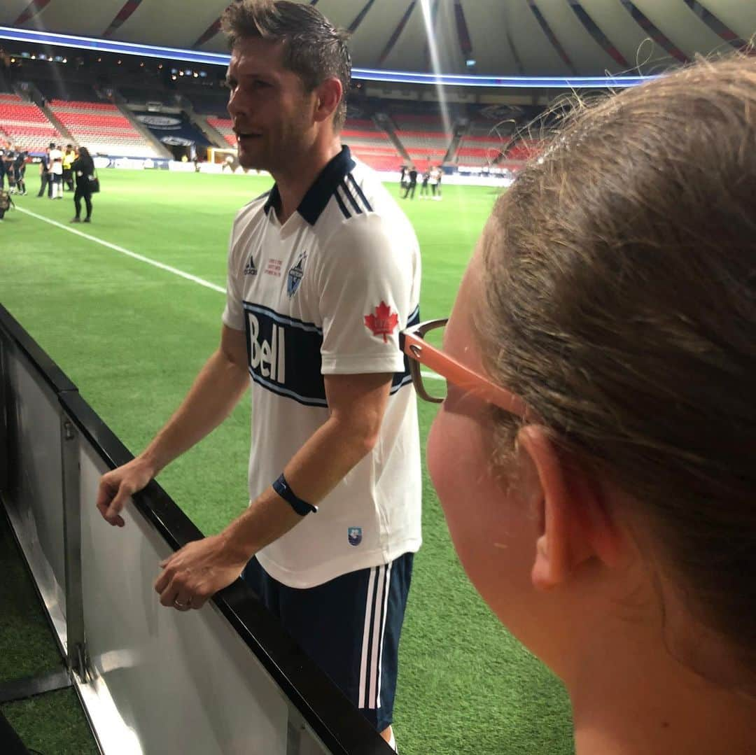 ジェンセン・アクレスさんのインスタグラム写真 - (ジェンセン・アクレスInstagram)「Thanks to the @whitecapsfc for hosting us today.  Had a blast playin and raisin money for all the charities.  Good to hang with a bunch of @cw_supernatural alumni.  Now I’m gonna have an ice bath! 🥴」9月15日 12時28分 - jensenackles