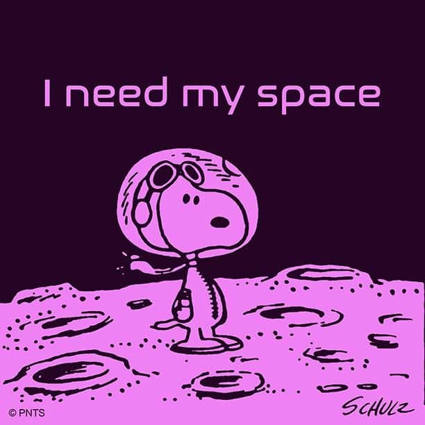 スヌーピーさんのインスタグラム写真 - (スヌーピーInstagram)「I need my space today.」9月15日 23時40分 - snoopygrams