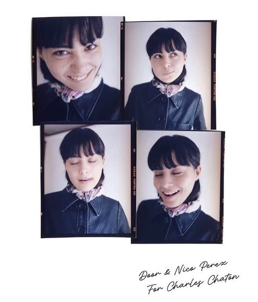 エイミーのインスタグラム：「zine with @n_perez_ for @charles_chaton 💕」