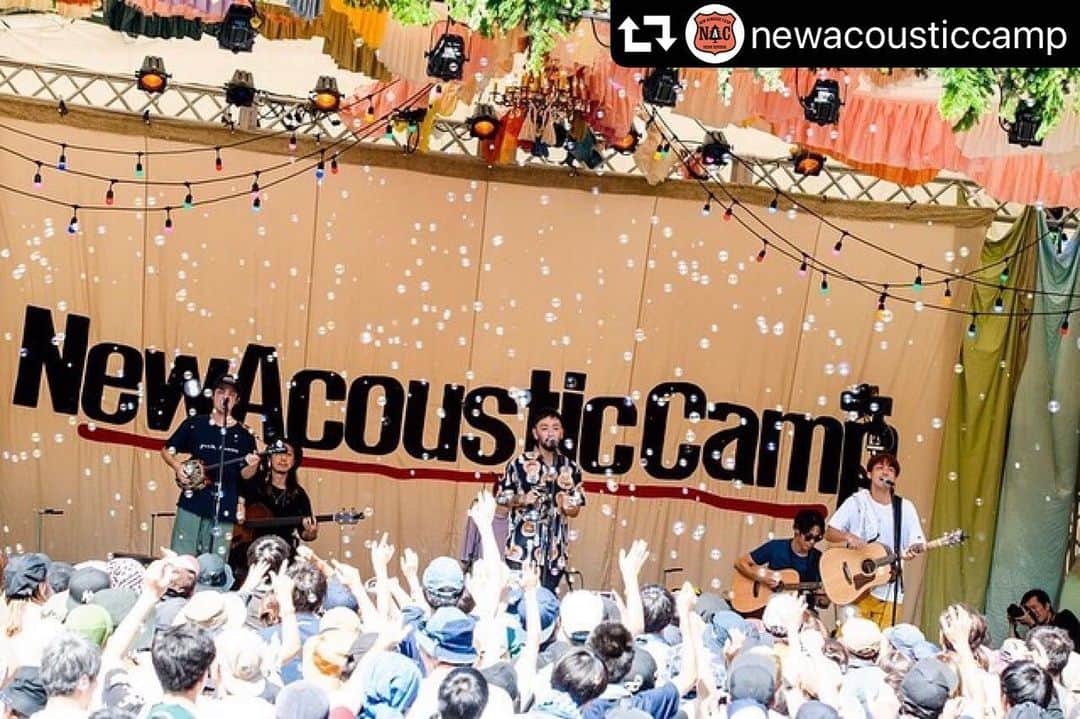 ORANGE RANGEさんのインスタグラム写真 - (ORANGE RANGEInstagram)「キレイなシャボン玉でした🌈  #repost @newacousticcamp ・・・ New Acoustic Camp 2019 9.15(sun) STAGE YONDER ORANGE RANGE (ACOUSTIC SET) . New Acoustic Camp 2019 ~わらう、うたう、たべる、ねっころがる。~ -10th Anniversary- . MAGICAL CAMPING EVERLASTING! . N.A.C . 9/14(sat) 9/15(sun) @水上高原リゾート200 . #ニューアコ #ORANGERANGE #オレンジレンジ #キャンプ #アコースティック #ライブ #キャンプフェス #フェス #fastival #camp #camping #アウトドア #outdoor #群馬 #水上 @orangerange_official」9月15日 19時19分 - orangerange_official