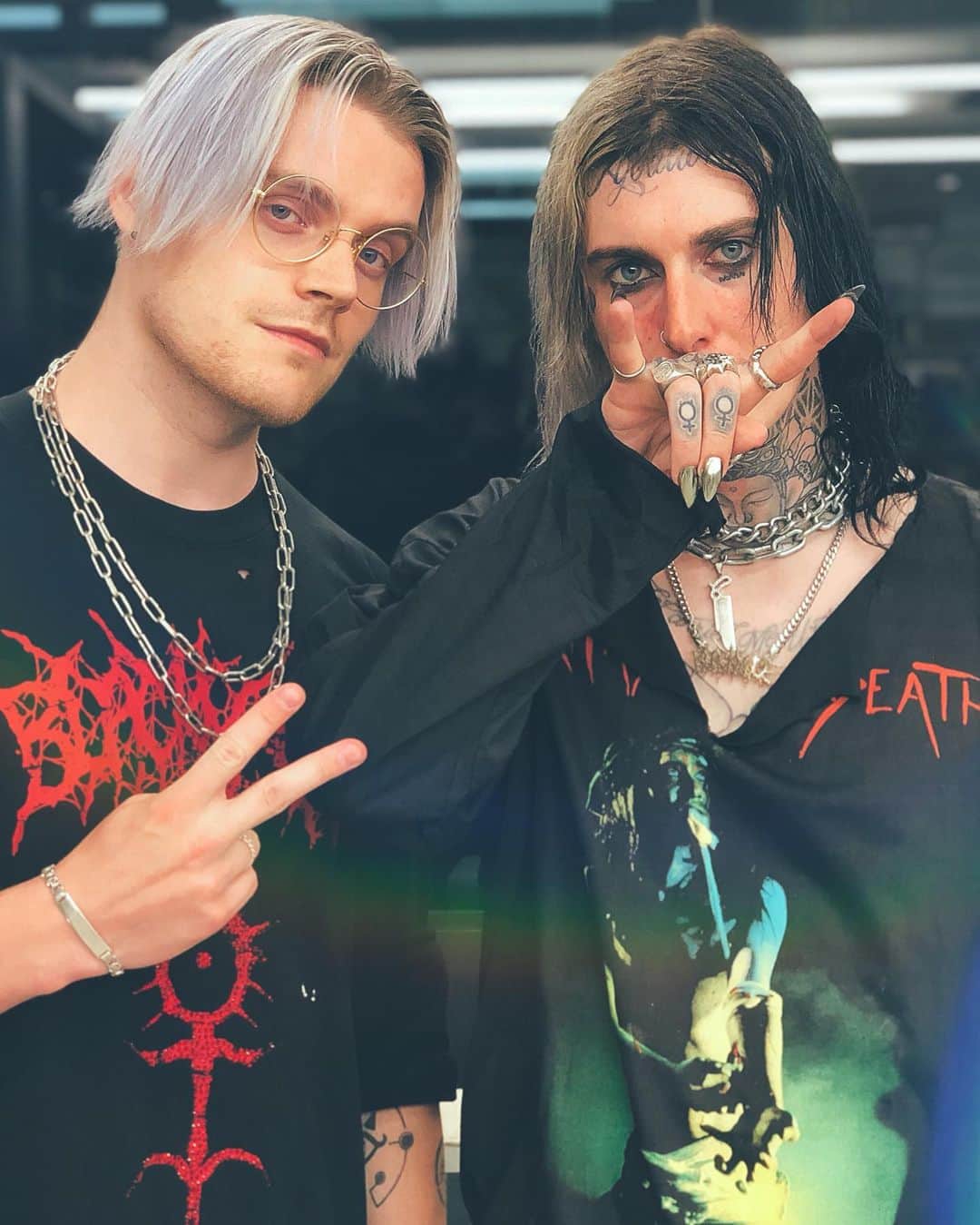 iBlaliのインスタグラム：「Bissl chillen mit @ghostemane」