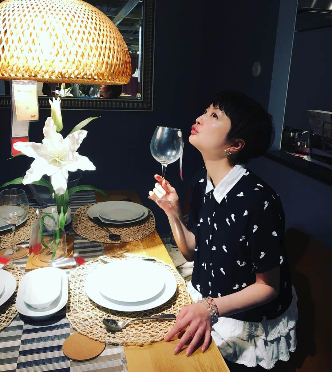 野本かりあのインスタグラム：「隠れ家的な素敵なお店でディナー✨  #IKEAでした」