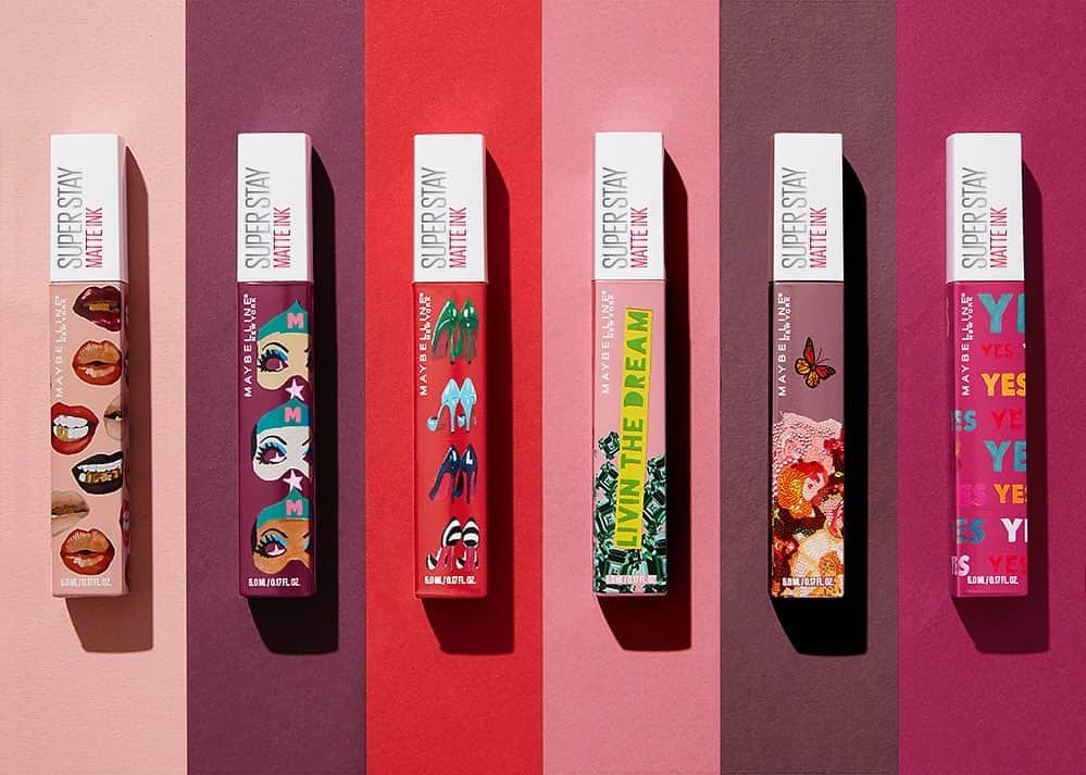 Maybelline New Yorkさんのインスタグラム写真 - (Maybelline New YorkInstagram)「Which #superstaymatteink shade from the #maybellinexashleylongshore collection caught your 👀 first? From left to right: ‘loyalist’, ‘believer’, ‘pioneer’, ‘dreamer’, ‘visionary’ and ‘artist’. 💋」9月15日 21時52分 - maybelline