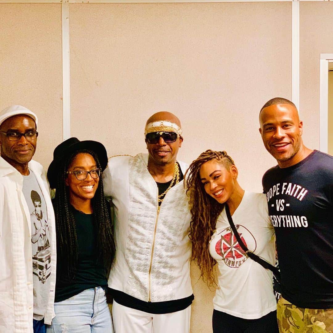 MCハマーのインスタグラム：「‪Great having the beautifully blessed family DeVon Franklin and Meagan Good at our Los Angeles show and friends. 👊🏾💯 Love ❤️👊🏾💯🙏🏿‬」