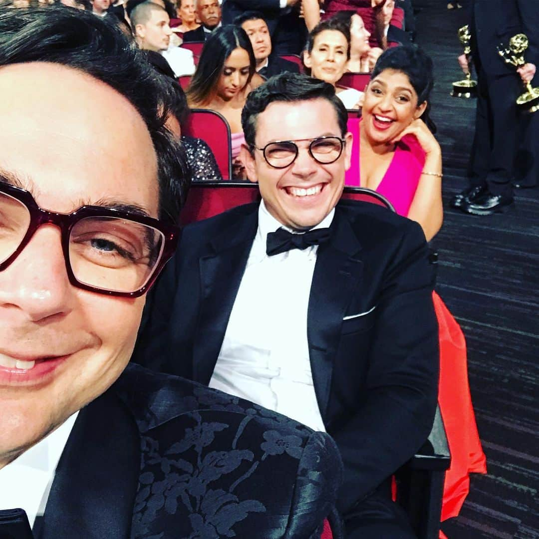 ジム・パーソンズさんのインスタグラム写真 - (ジム・パーソンズInstagram)「We didn’t win... we’re still happy to be here...! 😁😘🌈#emmys2019 @specialnetflix @ryanoconn @bigpunam #jessicahecht」9月16日 10時00分 - therealjimparsons