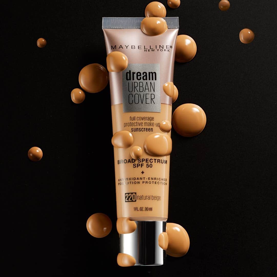 Maybelline New Yorkさんのインスタグラム写真 - (Maybelline New YorkInstagram)「Up your skin game with our new #dreamurbancover foundation! Give your complexion a flawless, healthy glow and keep it protected from UVA and UVB rays with the SPF 50! Comment below if it's your new fave! 💛」9月16日 1時30分 - maybelline