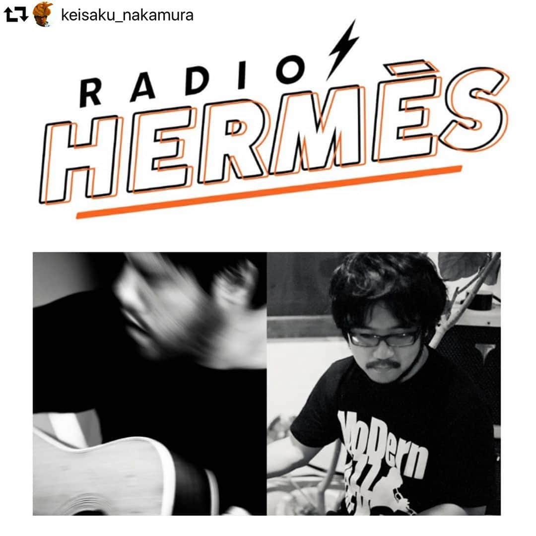 山嵜廣和のインスタグラム：「RADIO HERMES 誘って頂いてケ様と。でーす！ #repost @keisaku_nakamura ・・・ toe上手（ステージ向って右）Gt.山嵜廣和さんとつま先から足元までエルメスにつつまれながらアレコレとお話させていただきました📻 9/17 21:00〜22:00お時間ありますればぜひ→https://www.radio-hermes.com/ #ラジオエルメス」