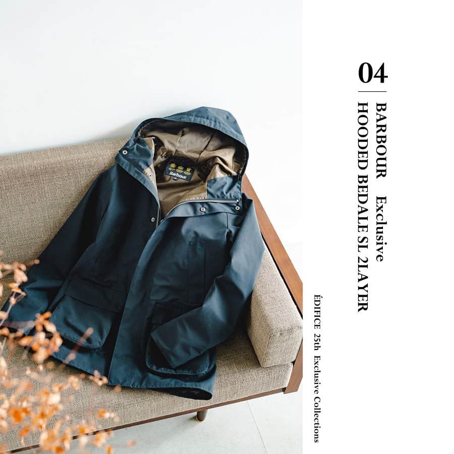 のインスタグラム：「【EDIFICE 25th EXCLUSIVE COLLECTION】﻿ - 2019 AUTUMN / WINTER -﻿ ﻿ 今年で25周年を迎えたEDIFICEでは、時流を捉えた独自の視点から厳選されたアイテムを、 原点となる哲学に改めてフォーカスしたフィルターを通し、“今”のEDIFICEにしかない エクスクルーシブモデルを多数展開いたします。﻿ ﻿ ﻿ ﻿ Page 1.﻿ Blouson : 【BARBOUR EX】¥45,000+tax﻿ Page 2.﻿ Down jacket : 【TATRAS EX】¥89,000+tax﻿﻿ Page 3.﻿ Shoes : 【PARABOOT EX】¥67,000+tax﻿ ﻿ ﻿ ﻿ ﻿ ﻿ ﻿ ﻿ ﻿ ﻿ ﻿ ﻿ #edifice #25th #exclusive #edificeexclusive #2019aw #barbour #tatras #paraboot #bedale #downjacket #parabootchambord #tatrasdown #leathershoes #menswear #mensfashion #mensstyle #mensclothing #mensclothes #エディフィス #エディフィス25周年 #エディフィス別注 #バブアー #タトラス #パラブーツ」