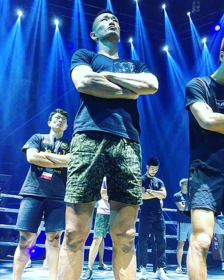 梅野源治のインスタグラム：「リハーサル終了👊  #今日はRISE世界王者になる日」