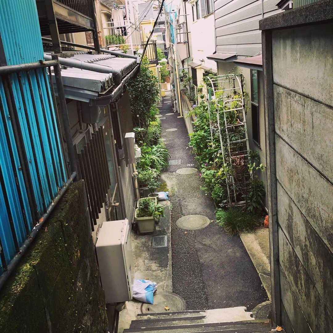 櫻井リヤのインスタグラム：「恵比寿三丁目。昭和の名残「伊達町」の表示が#路地裏#渋谷区#坂道」