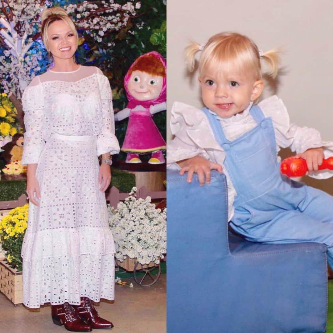 Eliana Michaelichin Bezerraのインスタグラム：「Look lindo da @nkstore e @chloe. Beleza: @edyglamour . Manuela usa @teodoradream. Beleza: feita por Deus🥰💕💕💕💕 Fotos @agenciabrazilnews #mariapassanafrente #obrigadadeus #thankgod」
