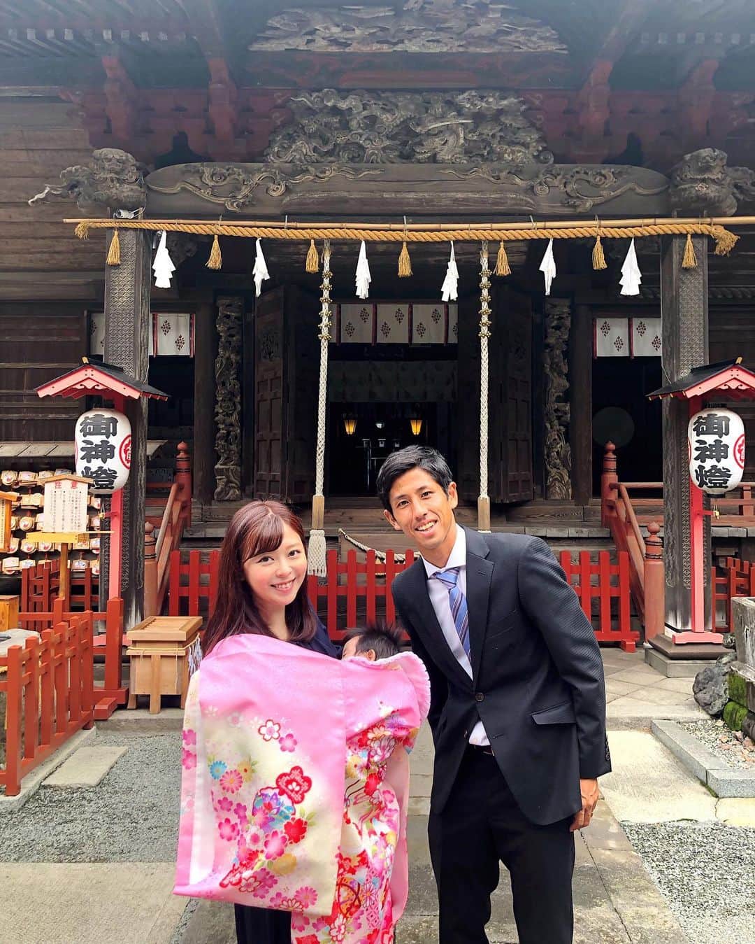 上杉桜子さんのインスタグラム写真 - (上杉桜子Instagram)「お宮参りに行ってきました。 すくすく元気に育ちますように❤️ #お宮参り #産泰神社 #前橋市 #生後1ヶ月」9月16日 21時43分 - sakurakouesugi