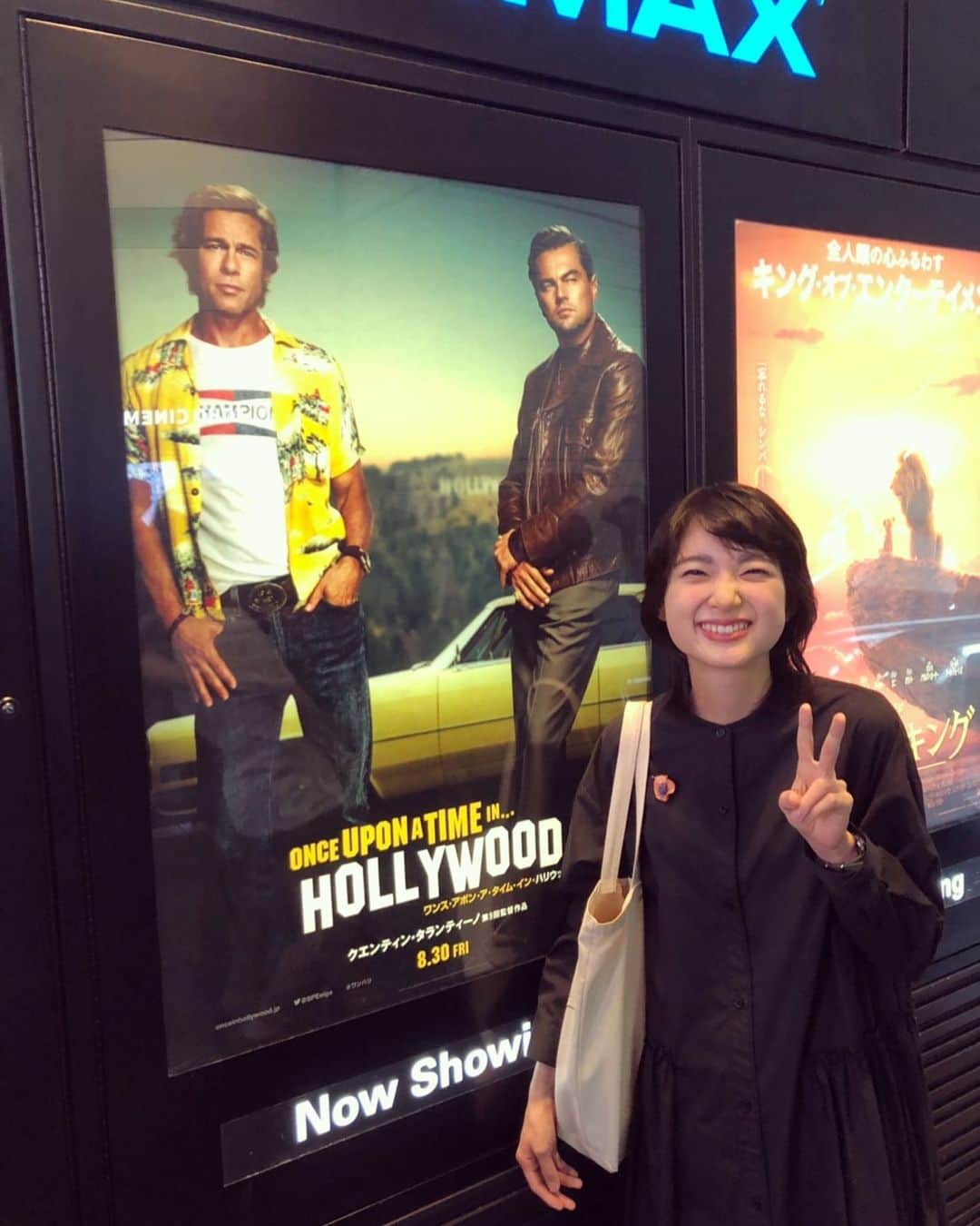 のインスタグラム：「今月のRock is 映画連載更新されました🎬 もちろんこれ！「ワンス・アポン・ア・タイム・イン・ハリウッド」について書きました。二回映画館いってしまったよ。。 最高すぎてテンションがおかしいですが読んでみてください🕺  #まほうの映画館 #onceuponatimeinhollywood」