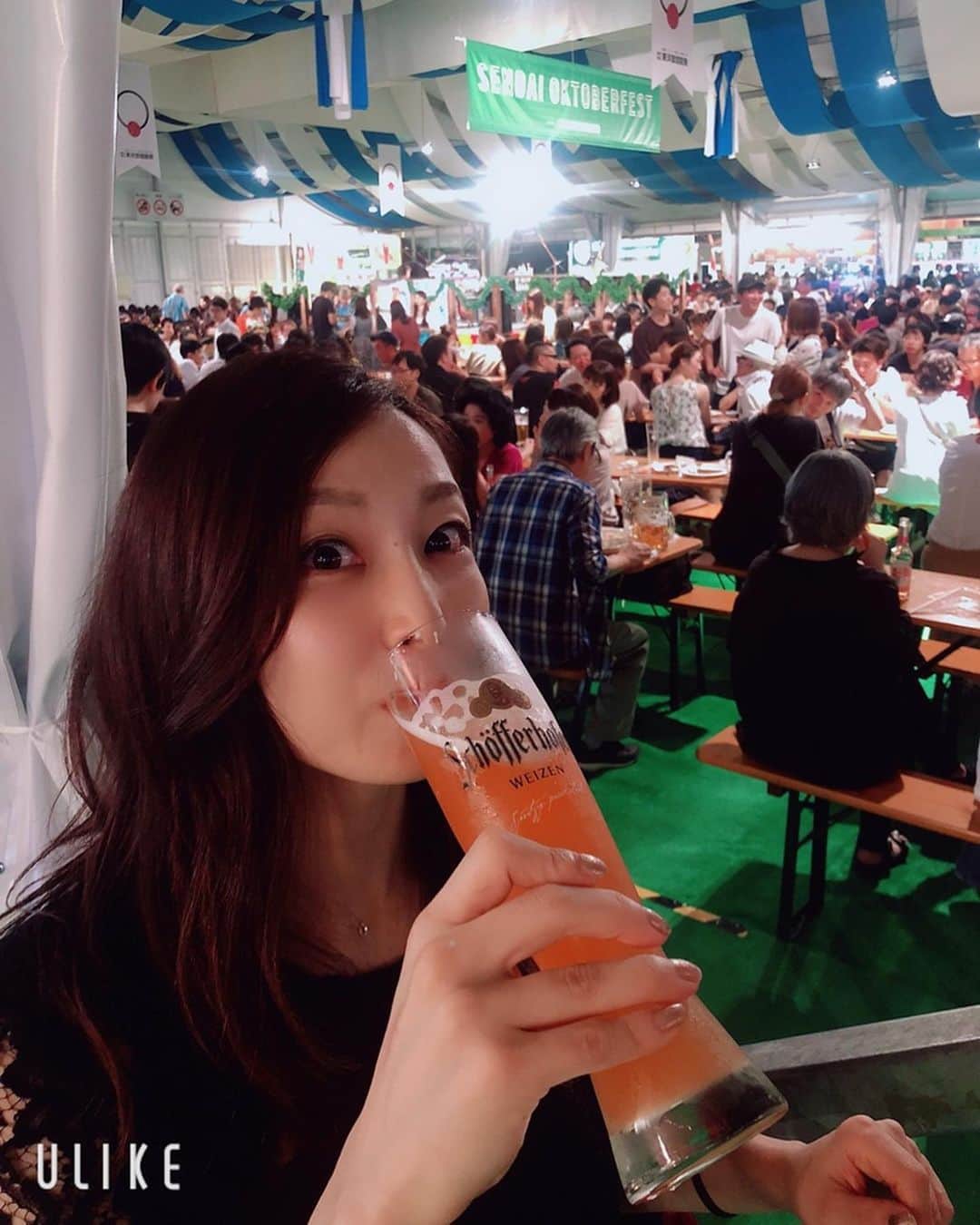 のインスタグラム：「. . . 仙台オクトーバーフェスト🍺 . ビール祭りなのに ビール苦手なので飲みやすいものを 聞く。笑 飲みやすいビールを 教えていただきました💗😍 名前は覚えてません🤔 . #杜の都のビール祭り #錦町公園  #ビール #ビール女子 #ドイツ #宮城 #仙台 #イベント #楽しい #佐藤あり紗」