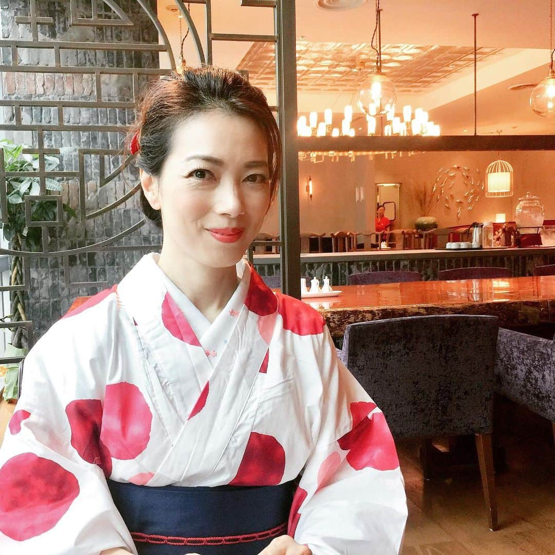 小柳津真由美さんのインスタグラム写真 - (小柳津真由美Instagram)「COREDO日本橋 盤古殿でランチ  #COREDO日本橋 #盤古殿 #浴衣でお出かけ #小柳津真由美」9月16日 22時43分 - mayumioyaizu