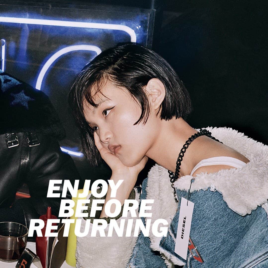 ディーゼルのインスタグラム：「Feeling too lazy to return your outfit tomorrow? We won’t blame you… #EnjoyBeforeReturning . . Hit the link in bio to check out our new collection.」
