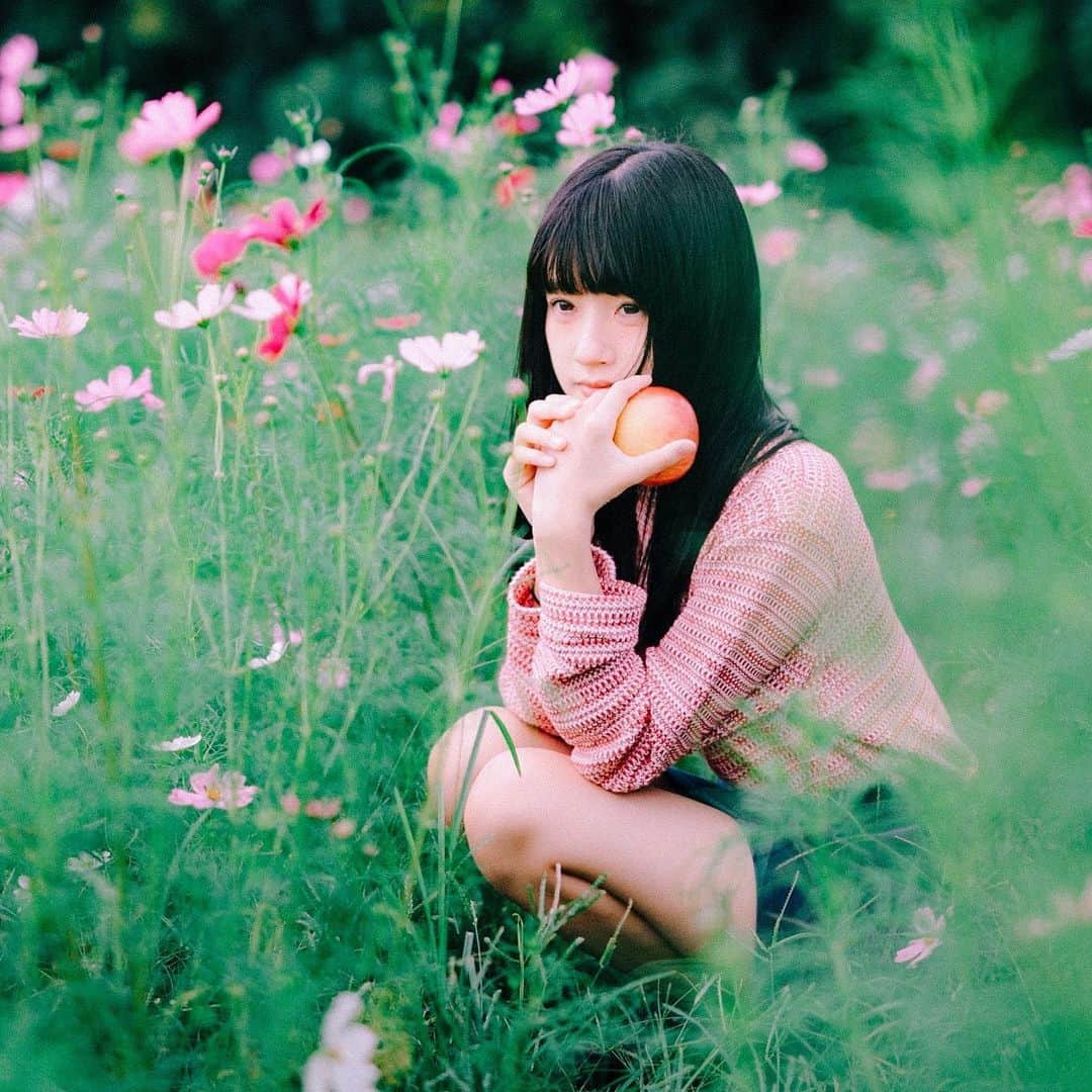 hiderin777のインスタグラム：「. . . . まだ気分は夏だけど そろそろ秋が待ち遠しい🌸🌿 . . . . #nokton  #50mmlens」