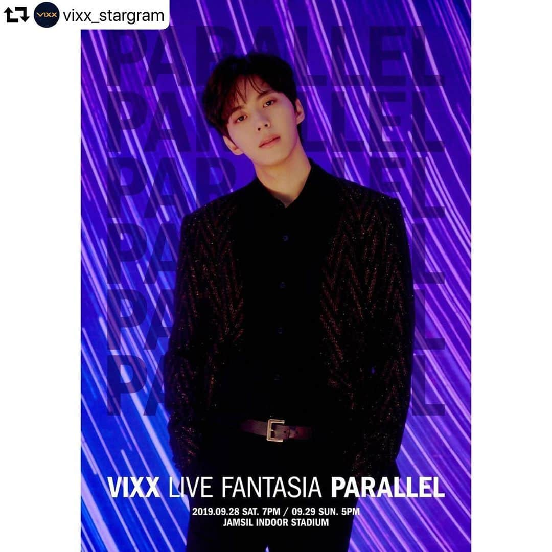 Jellyfish Entertainmentさんのインスタグラム写真 - (Jellyfish EntertainmentInstagram)「#repost @vixx_stargram ・・・ . VIXX LIVE FANTASIA [PARALLEL] . #HONGBIN #홍빈 . 2019. 09. 28 7PM (KST) 2019. 09. 29 5PM (KST) . @ JAMSIL INDOOR STADIUM . #VIXX #빅스 #PARALLEL」9月17日 0時16分 - jellyfish_stagram