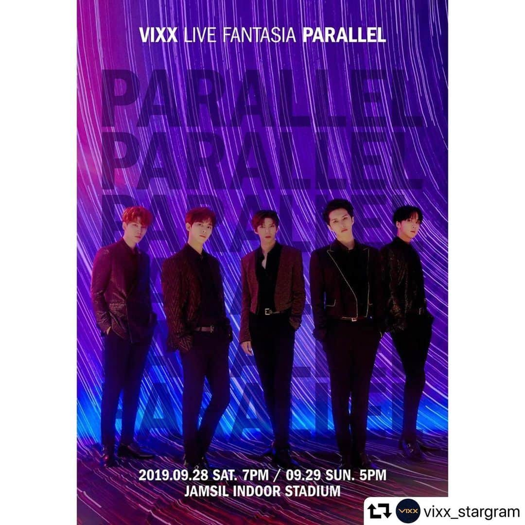 Jellyfish Entertainmentさんのインスタグラム写真 - (Jellyfish EntertainmentInstagram)「#repost @vixx_stargram ・・・ . VIXX LIVE FANTASIA [PARALLEL] . 2019. 09. 28 7PM (KST) 2019. 09. 29 5PM (KST) . @ JAMSIL INDOOR STADIUM . #VIXX #빅스 #PARALLEL」9月17日 0時26分 - jellyfish_stagram