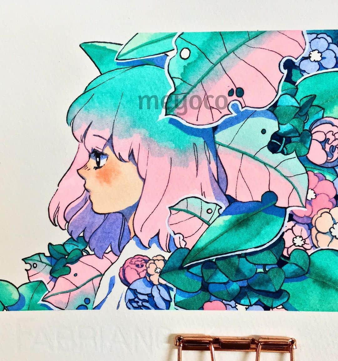 meyocoさんのインスタグラム写真 - (meyocoInstagram)「More throwbacks! Some watercolor plant girls from 2017! 🌿🌸💧✨ . . . You can check out my art supplies account here ➡️ @pearlescentpink #meyothrowback #watercolor」9月17日 2時15分 - meyoco