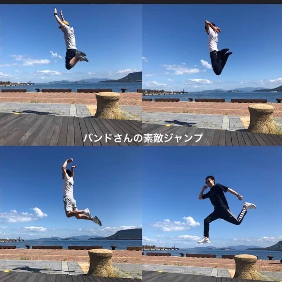 増崎孝司さんのインスタグラム写真 - (増崎孝司Instagram)「移動日からーの高松公演、はしゃいじゃいました(笑) 天気良くて気持ち良かったなー #倉木麻衣 #高松 #ジャンプ」9月17日 12時27分 - takashimasuzaki