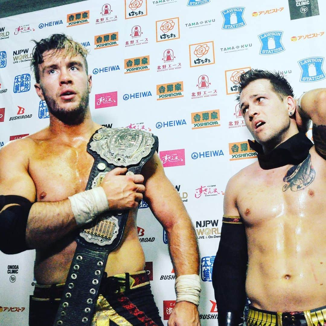 新日本プロレスさんのインスタグラム写真 - (新日本プロレスInstagram)「9.16 #KAGOSHIMA BackStage Photo!!📷 #Phantasmo and  #ISHIMORI 💀 #Ospreay and #Robbie 🕊 #njdest #njpw #新日本プロレス #プロレス」9月17日 12時33分 - njpw1972