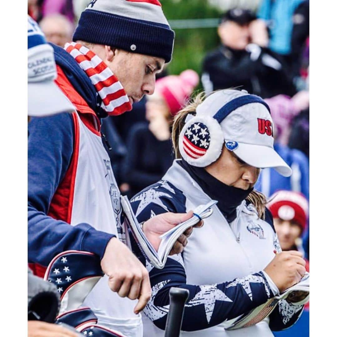 リセット・サラスさんのインスタグラム写真 - (リセット・サラスInstagram)「Seeing this Kiwi 🇳🇿 wear the Red White and Blue for the week and 💪🏽 when we win holes/matches made my 4th Solheim Cup one to remember. Thanks @paddysmith92 for being part of the journey with #TeamUSA #TeamSalas 🇺🇸」9月17日 6時05分 - lizettesalas5