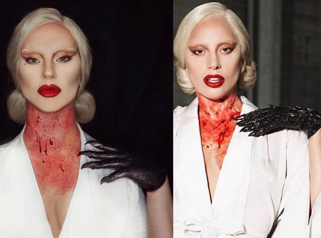 A riel D iazのインスタグラム：「A little throwback of my @ladygaga Countess transformation 😈 I’m so excited for the launch of @hauslabs & AHS new season this week 🙌🏽」