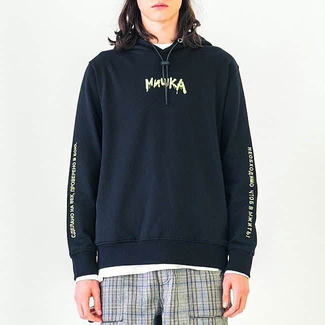 のインスタグラム：「The #KeepWatch wet paint hoodie is available now on our site. Part of our Fall 19’ cut & sew collection. It’s simple but def one of our favorite pieces for this drop. #wearyourweird」
