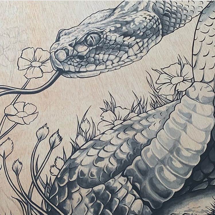 Art Collective Magazineさんのインスタグラム写真 - (Art Collective MagazineInstagram)「Awesome work in progress from our friend @lanceeverill , watercolor on wood. Follow him to see more awesome work and to keep up with progress 💥 #artnerd #artcollective #isigroup #isixslc」9月17日 8時51分 - art_collective