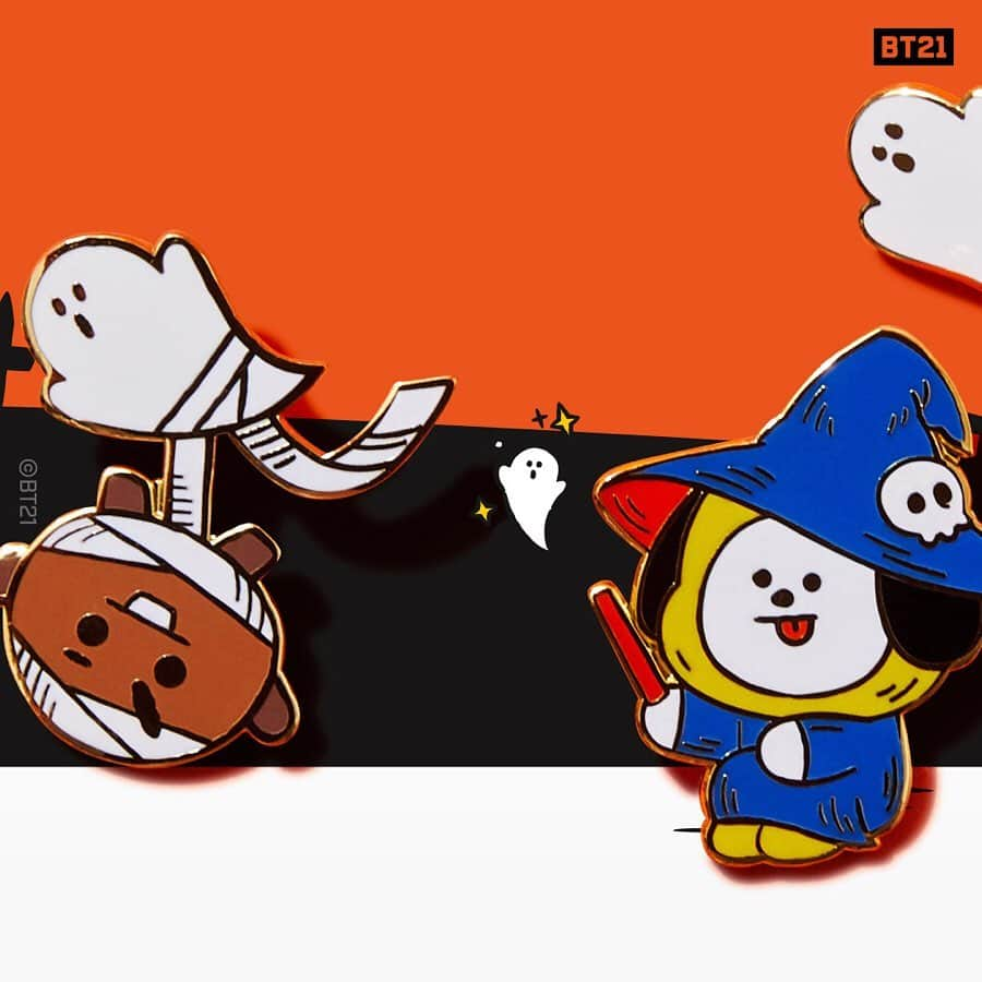 BT21 Stars of tomorrow, UNIVERSTAR!さんのインスタグラム写真 - (BT21 Stars of tomorrow, UNIVERSTAR!Instagram)「‪When 8 strange specters‬ ‪come to visit, let them in.‬ ‪‘Cause they’re too adorable!👻 ‬  2019 #BT21 #Halloween Collection‬ ‪  Coming to you on ‪#LINEFRIENDSCOLLECTION‬ ‪2019.09.17.6PM (PDT)‬ ‪  Find out more> Check product tags🏷」9月17日 11時00分 - bt21_official