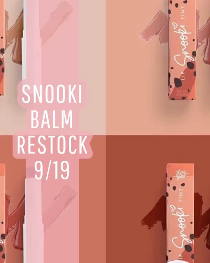 ニコール・ ポリッツィのインスタグラム：「SNOOKI BALM restock this Thursday at 10am 🔥🔥」