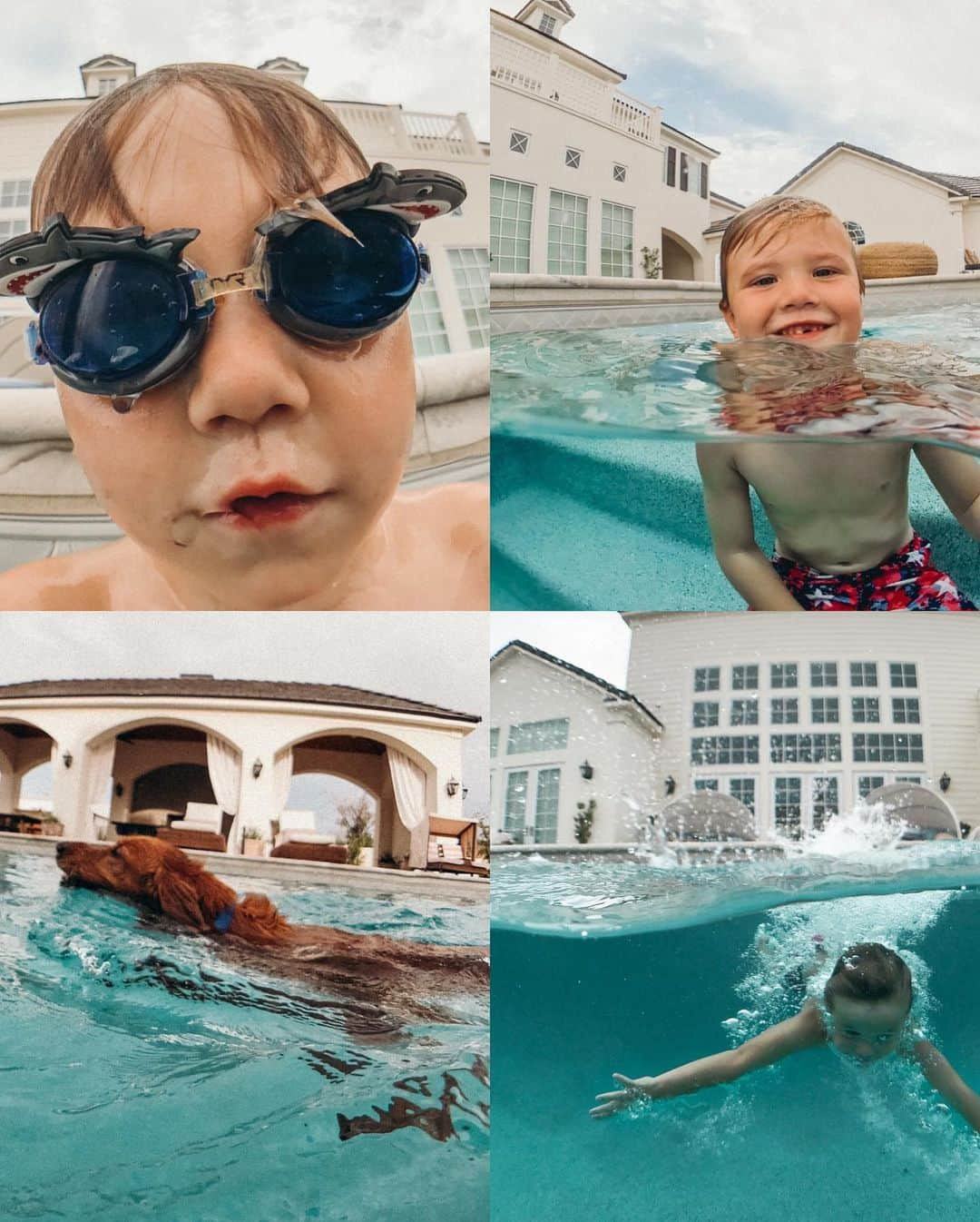 Amber Fillerup Clarkさんのインスタグラム写真 - (Amber Fillerup ClarkInstagram)「Pic #1 is what I rarely look like by our pool 😅 usually it’s soaking wet hair and goggles doing dolphin dives and cannon balls with the kids. (Most) of the rest of the pics are underwater pictures taken by Atticus or Rosie 💓 I doubt many people are still awake but I feel like posting anyways 💁🏼‍♀️」9月17日 15時26分 - amberfillerup