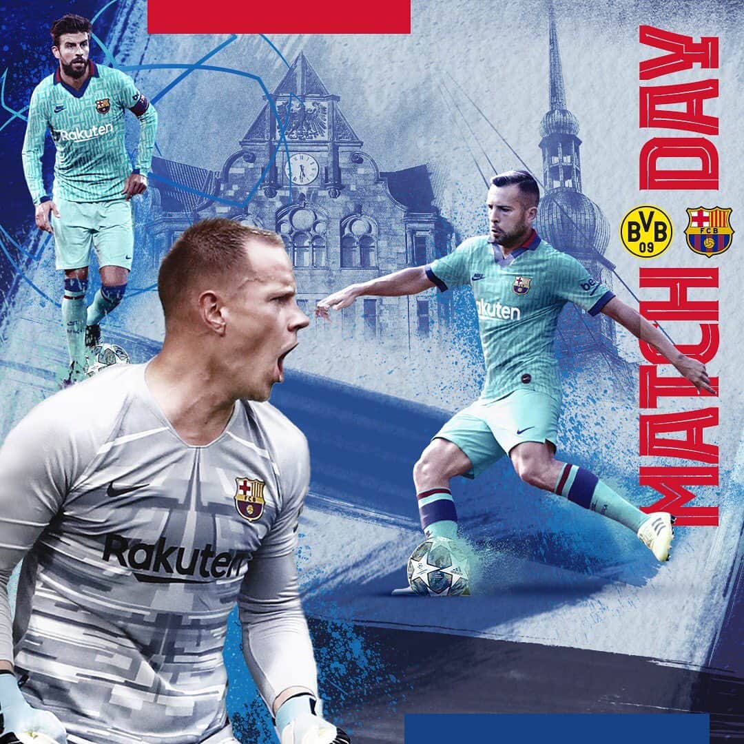 FCバルセロナさんのインスタグラム写真 - (FCバルセロナInstagram)「👊 M A T C H D A Y 👊 ⚽ Borussia Dortmund v Barça 🏆 Our @championsleague debut! ⏰ 9.00 PM CEST 🏟 Signal Iduna Park 📱#BVBBarça 🎨 #PlayToColor 🔵🔴 #ForçaBarça」9月17日 17時30分 - fcbarcelona