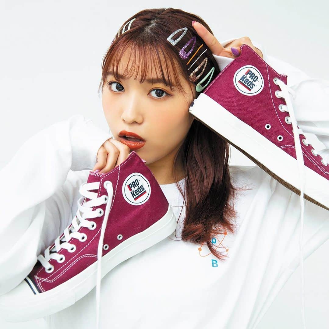 prokeds_jpのインスタグラム：「. PRO-Keds ROYAL AMERICA HI ロイヤルアメリカ ハイ  #プロケッズ #シューズ #スニーカー #キャンバス #あいりる #古田愛理  #prokeds #kicks #shoes #sneaker #sneakers #canvas #fashion #instafashion」