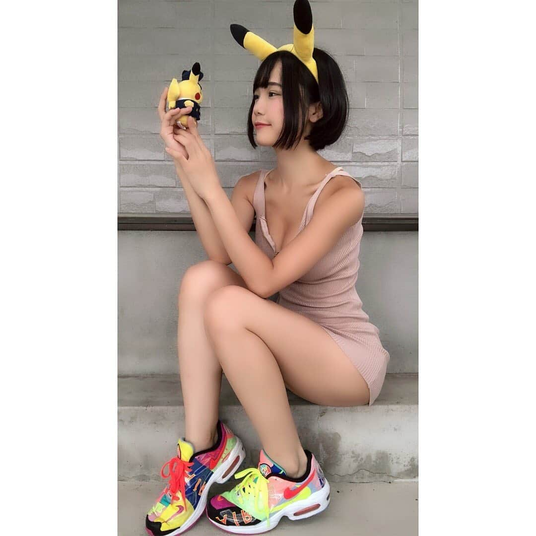 DJ MELさんのインスタグラム写真 - (DJ MELInstagram)「pikachu🐹⚡️💓 @pokemon ＊ 👟 @atmos_japan @nike ＊ . #pikachu #pokemon #ピカチュウ #ぴかちゅう #djmel #atmostokyo #atmos #nike #airmax」9月17日 18時09分 - djmel_jpn