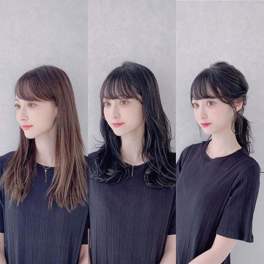 前田渉さんのインスタグラム写真 - (前田渉Instagram)「. . . 劇的Before→After→Arrange . . Cut:毛先のピョロ毛を整え、前髪も目の上で綺麗に流しやすくCut✂︎ Color:新色のひみつのブルーの暗め💚💙 Arrange:こなれ感わたポニー💫✨ . . . ひみつのブルーは髪の艶が出るだけでなく、お肌を白く見せてくれる効果があります😁👍🏻✨ . . この出来上がり作品はこちらに💁‍♂️ @cachetaro . . . #わたるマジック #わたるフィルター #cachecache #cachecacheomotesando #BeforeAfterArrange #美容師 #イメチェン #にょみちゃん #ヘアアレンジ #表参道 #カット #簡単アレンジ #似合わせカット #ひみつのブルー #シースルーバング #セルフアレンジ #こなれ感 #透明感 #暗髪 #わたアレンジ #わたポニー #劇的ビフォーアフター #大人可愛い #レイヤー #美容室 #美容院 #巻き方 #小顔カット #ポニーテール #能見真優華」9月17日 19時41分 - wataru_magic