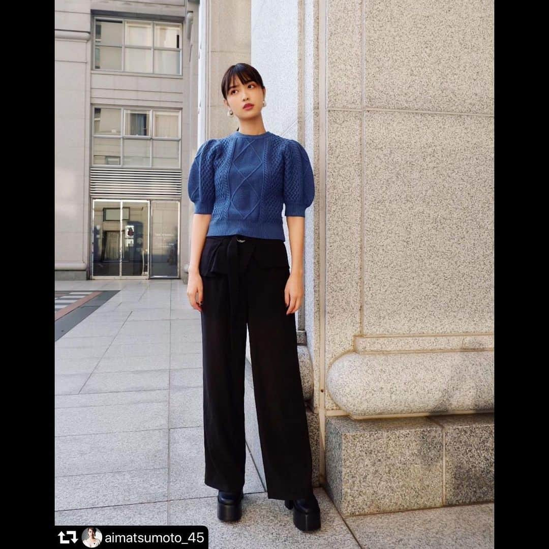 EMODA_LOOK BOOKさんのインスタグラム写真 - (EMODA_LOOK BOOKInstagram)「#repost @aimatsumoto_45 🔵⚫️🔵⚫️ @emoda_official @emoda_snap #emoda #mystyleemoda」9月17日 20時28分 - emoda_snap