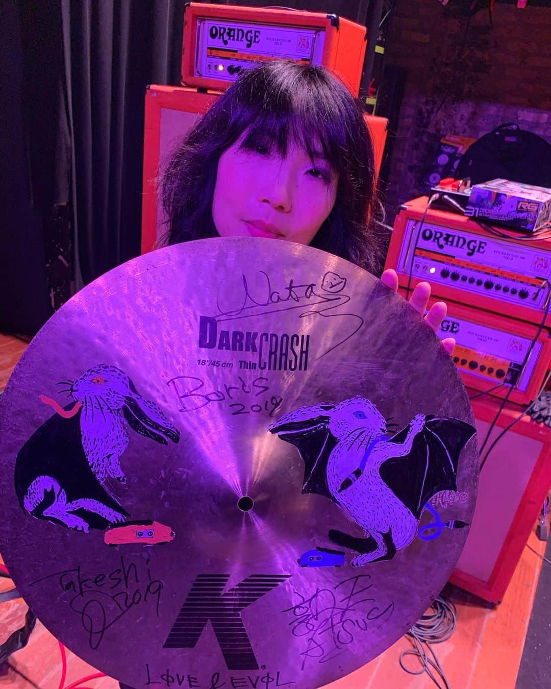 BORISさんのインスタグラム写真 - (BORISInstagram)「Drawing by Wata! Check Merch Table Tonight. Limited to one.  #borisheavyrocks #borisdronevil」9月18日 8時34分 - borisdronevil