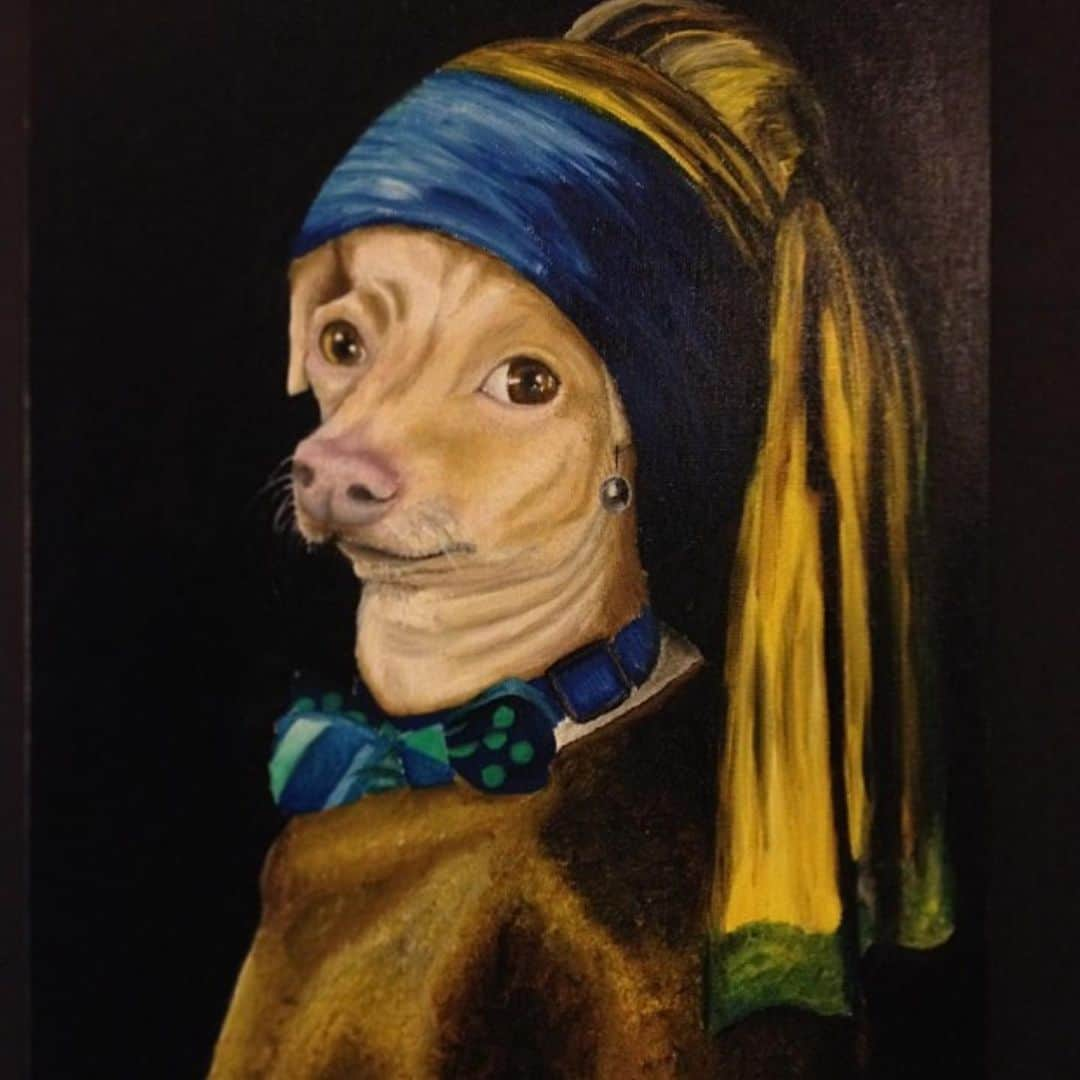 Tuna {breed:chiweenie} さんのインスタグラム写真 - (Tuna {breed:chiweenie} Instagram)「Inspired by our recent outdoor visit to Musée de Louvre, I decided to post some classic #tunainterpretations masterpieces for #tunartuesdays since dogs (and probably babies for that matter) aren’t allowed in the museum. Recreated by the wildly talented @artjamiemorris, @barkistry, @muttsterpieces, another by @artjamiemorris, and the last one is an actual sculpture (not of Tuna but of his doppelgänger) at le Louvre, spotted by @jendale_ Show these accounts some ❤️. They’re amazing!」9月18日 7時47分 - tunameltsmyheart