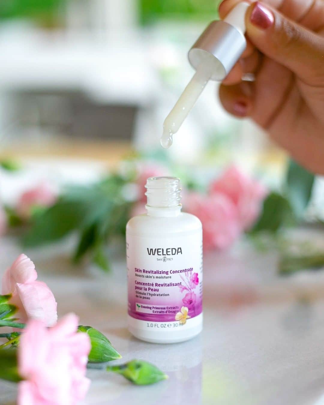 Weledaのインスタグラム：「Day 15: Give your skin the extra TLC it needs by adding a targeted treatment product! 🌸 Check out our "Skin Care" Instagram highlight to learn more about our treatments! #weledaskin」
