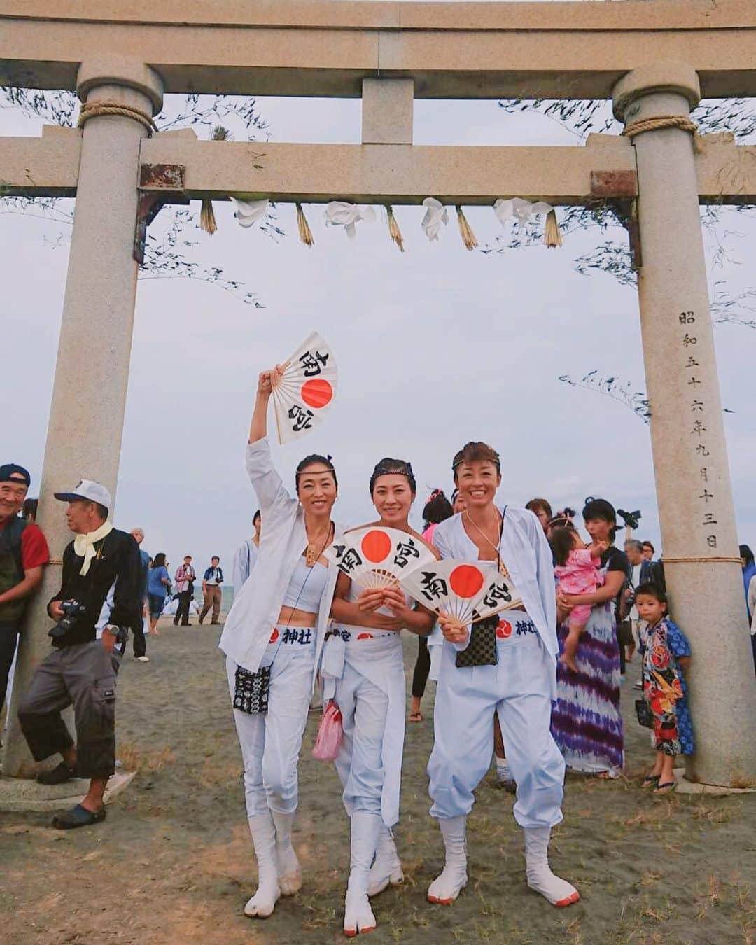 岡部亜紀のインスタグラム：「上総十二社祭り⛩ 台風の被害で皆んな大変だったけど無事終わりました🙏🏽✨」