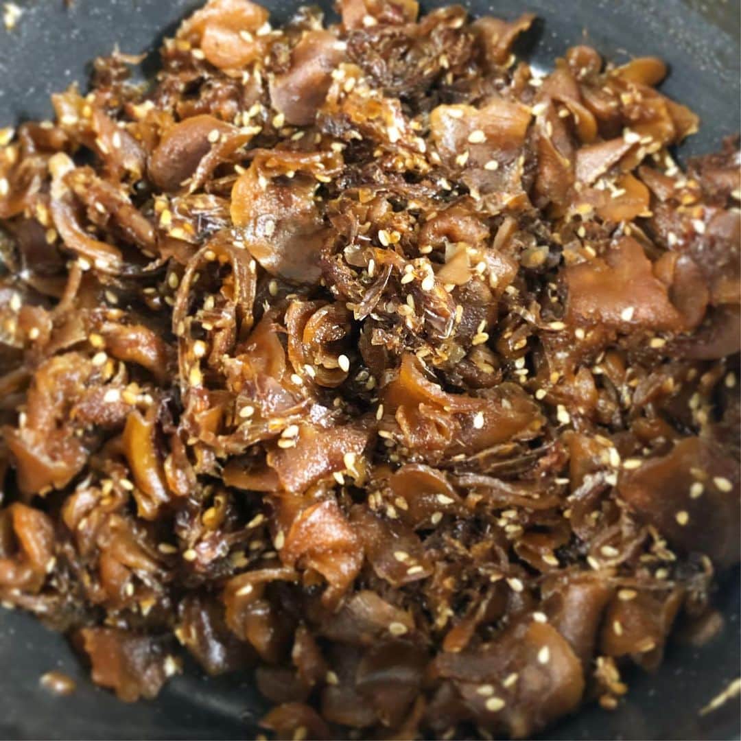 馬渕史香のインスタグラム：「新生姜の佃煮、完成  #ふみかごはん  #あしざわ家 #レシピ #recipe #ずぼらレシピ #主婦 #macaronimate -- #japanese #japanesefood  #food #instafood  #foodstagram」