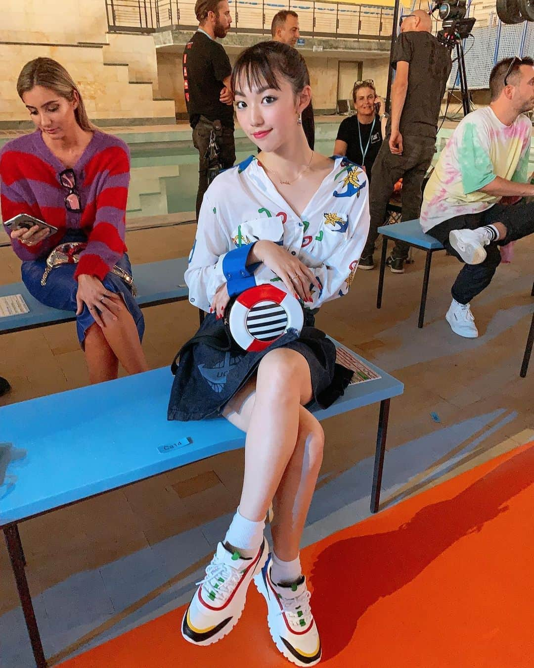 重留真波さんのインスタグラム写真 - (重留真波Instagram)「・ ALL benetton  Piscina Cozzi Milano  #Benetton  #BenettonFashionShow  #SS20 #ColorWave #ベネトン」9月18日 1時52分 - shigetome.manami.official