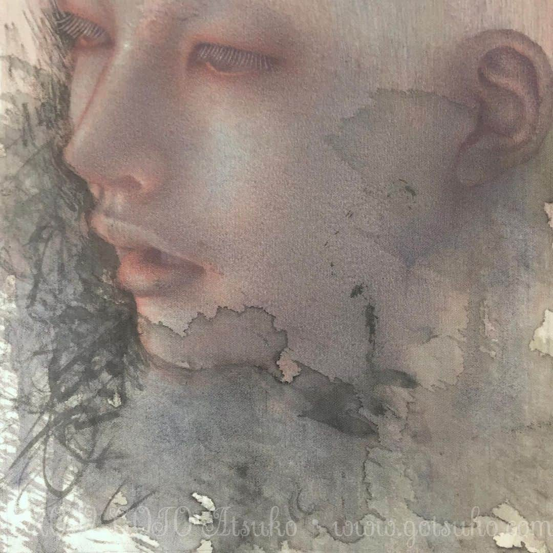 後藤温子さんのインスタグラム写真 - (後藤温子Instagram)「WIP🌝 #art #painting #watercolor #gotoatsuko #後藤温子 #newwork #portrait #watercolorpainting」9月18日 2時49分 - gotsukooo