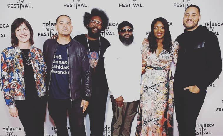 クエストラブさんのインスタグラム写真 - (クエストラブInstagram)「The @songsthatshook team @angieangieday @_one9_ @erikgparker @blackthought & myself at the @queenlatifah’s #LadiesFirst screening. Make sure you spread the word please about Oct 13th on @amc_tv right after @amcthewalkingdead midnight.」9月18日 5時22分 - questlove