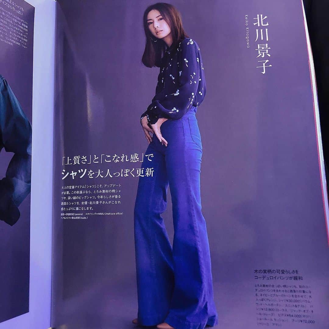 のインスタグラム：「➖ROLLA'S➖ @rollasjeans ⠀⠀⠀ EASTCOAST FLARE CORD ¥12,800-⠀ ⠀⠀ @inrededitor ⠀ InRed 10月号にて北川景子さん着用 Stylist : @nimu_1021 ❤︎ ⠀⠀ #rollas #rollasjeans #cord #pant #ローラス #inred」