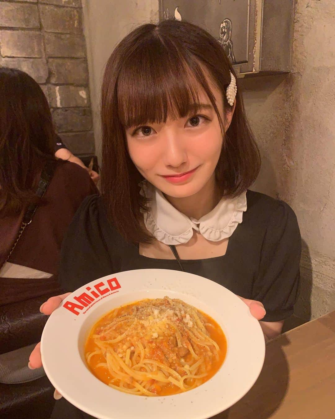 近藤真琴さんのインスタグラム写真 - (近藤真琴Instagram)「・ 🍴( ¨̮ )💬💕 ・ ・ #amico #スパゲッティ  #おいち #dela #近藤真琴 #アイドル #instagood」9月18日 17時14分 - onakasuitamakochan