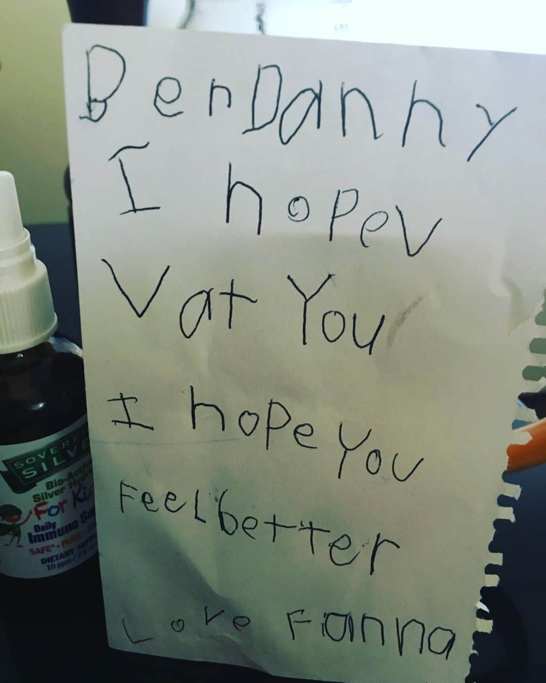 ダニー・マスターソンのインスタグラム：「Who needs antibiotics when ur kid cures ur flu with ❤️」